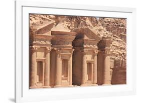 The Monastery, Petra (4)-mdinrome-Framed Photographic Print