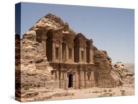 The Monastery, Petra, Unesco World Heritage Site, Wadi Musa (Mousa), Jordan, Middle East-Christian Kober-Stretched Canvas