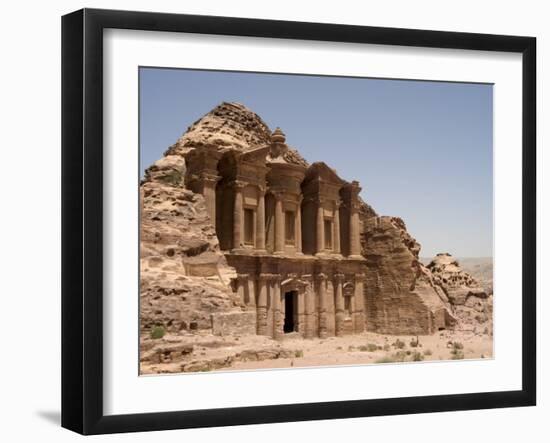 The Monastery, Petra, Unesco World Heritage Site, Wadi Musa (Mousa), Jordan, Middle East-Christian Kober-Framed Photographic Print