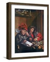 The Money Changers, C.1530 (Oil on Panel)-Quentin (workshop of) Massys or Metsys-Framed Giclee Print