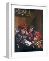 The Money Changers, C.1530 (Oil on Panel)-Quentin (workshop of) Massys or Metsys-Framed Giclee Print