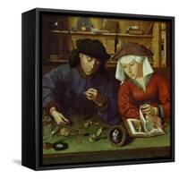 The Money Lender and His Wife, 1514-Rachel Ruysch-Framed Stretched Canvas
