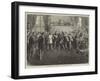 The Money Market Panic in America, Scene at the Stock Exchange, San Francisco-Frederick Barnard-Framed Giclee Print