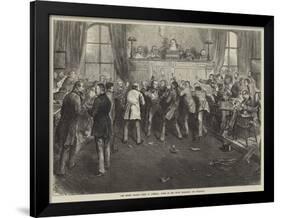 The Money Market Panic in America, Scene at the Stock Exchange, San Francisco-Frederick Barnard-Framed Giclee Print