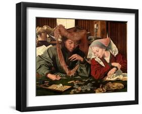 The Moneychanger and His Wife, 1539-Marianus Van Reymerswaele-Framed Giclee Print