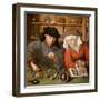 The Moneylender and His Wife-Quentin Massys-Framed Premium Giclee Print