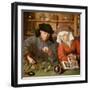 The Moneylender and His Wife-Quentin Massys-Framed Premium Giclee Print