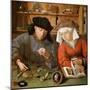 The Moneylender and His Wife-Quentin Massys-Mounted Premium Giclee Print