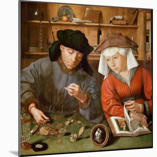 The Moneylender and His Wife-Quentin Massys-Mounted Giclee Print