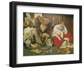 The Moneylender and His Wife-Marinus Van Reymerswaele-Framed Giclee Print