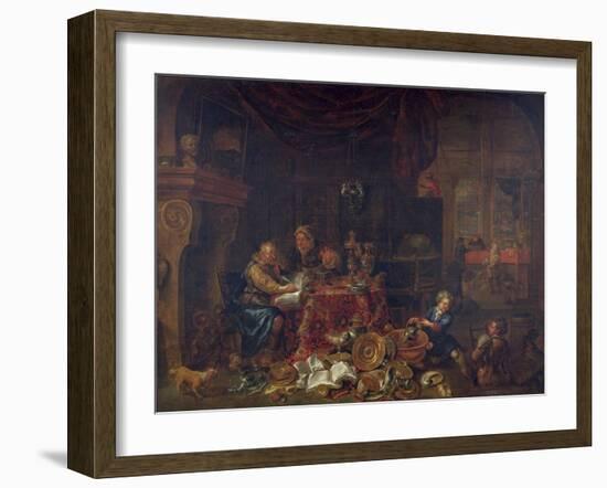 The Moneylenders-Leonard Bramer-Framed Giclee Print