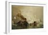 The 'Monitor' and the 'Merrimac', the First Fight Between Ironclads in 1862, Pub. by Louis Prang…-Julian Oliver Davidson-Framed Giclee Print