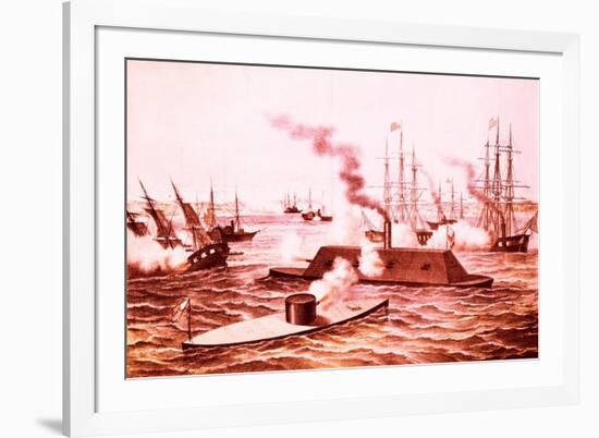 The Monitor and the Merrimac-null-Framed Giclee Print