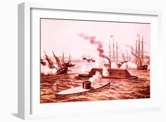 The Monitor and the Merrimac-null-Framed Giclee Print