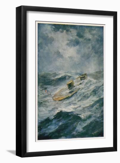 The "Monitor" in a Storm-Robert Hopkin-Framed Art Print