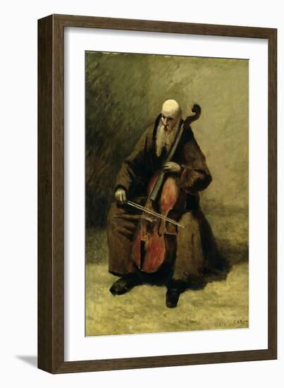 The Monk, 1874-Jean-Baptiste-Camille Corot-Framed Giclee Print