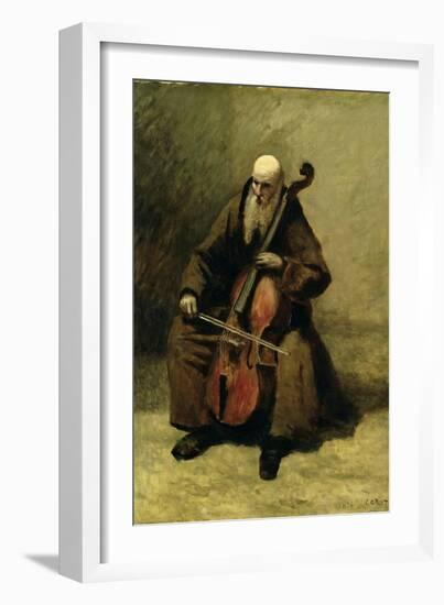 The Monk, 1874-Jean-Baptiste-Camille Corot-Framed Giclee Print