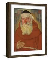 The Monk, 1922 (Oil on Canvas)-Boris Dmitrievich Grigoriev-Framed Giclee Print