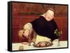 The Monk's Repast-Walter Dendy Sadler-Framed Stretched Canvas