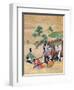 The Monk Shogaku's Servants Resting-null-Framed Premium Giclee Print