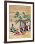 The Monk Shogaku's Servants Resting-null-Framed Giclee Print