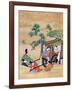 The Monk Shogaku's Servants Resting-null-Framed Giclee Print