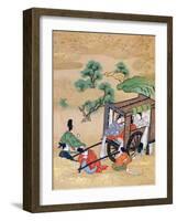 The Monk Shogaku's Servants Resting-null-Framed Giclee Print