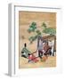 The Monk Shogaku's Servants Resting-null-Framed Giclee Print