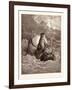 The Monkey and the Dolphin-Gustave Dore-Framed Giclee Print