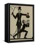 The Monkey and the Whip-Eric Gill-Framed Stretched Canvas