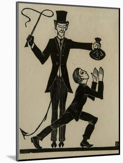 The Monkey and the Whip-Eric Gill-Mounted Giclee Print