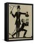 The Monkey and the Whip-Eric Gill-Framed Stretched Canvas