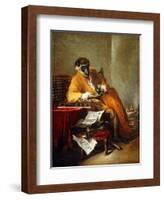 The Monkey Antiquarian, after 1740-Jean-Baptiste Simeon Chardin-Framed Giclee Print