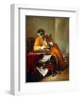 The Monkey Antiquarian, after 1740-Jean-Baptiste Simeon Chardin-Framed Giclee Print