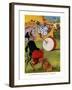 The Monkey Beat The Bass Drum-Elmer Rache-Framed Art Print