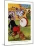 The Monkey Beat The Bass Drum-Elmer Rache-Mounted Art Print