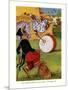 The Monkey Beat The Bass Drum-Elmer Rache-Mounted Art Print