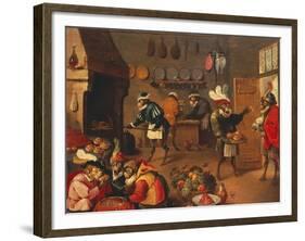 The Monkey's Cooks-David Teniers the Younger-Framed Giclee Print