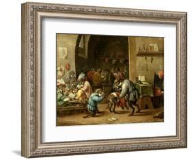 The Monkeys at School, Ca. 1660-David Teniers the Younger-Framed Giclee Print