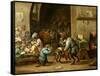 The Monkeys at School, Ca. 1660-David Teniers the Younger-Framed Stretched Canvas