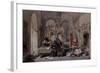 The Monks' Library-George Cattermole-Framed Giclee Print