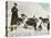 The Monks of Saint Bernard Together with Their Dogs Visit Tibet-null-Stretched Canvas