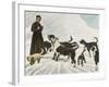 The Monks of Saint Bernard Together with Their Dogs Visit Tibet-null-Framed Photographic Print