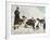 The Monks of Saint Bernard Together with Their Dogs Visit Tibet-null-Framed Photographic Print