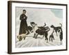 The Monks of Saint Bernard Together with Their Dogs Visit Tibet-null-Framed Photographic Print