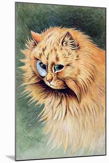 The Monocle-Louis Wain-Mounted Giclee Print