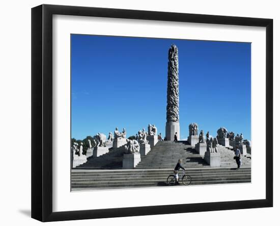 The Monolith, Gustav Vigeland Sculptures, Frogner Park, Oslo, Norway, Scandinavia-G Richardson-Framed Photographic Print