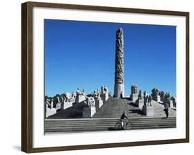 The Monolith, Gustav Vigeland Sculptures, Frogner Park, Oslo, Norway, Scandinavia-G Richardson-Framed Photographic Print