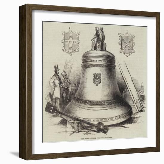 The Monster Bell for York Minster-null-Framed Giclee Print