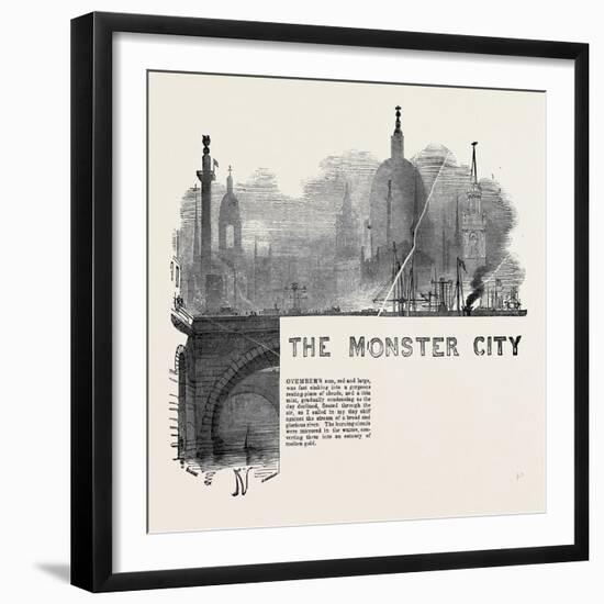 The Monster City by the Rev. Robert Jones-null-Framed Giclee Print